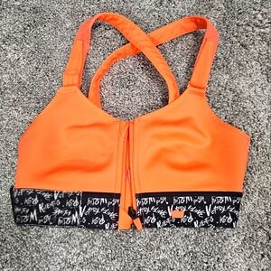 Shefit Orange & Black Sports Bra Size Medium